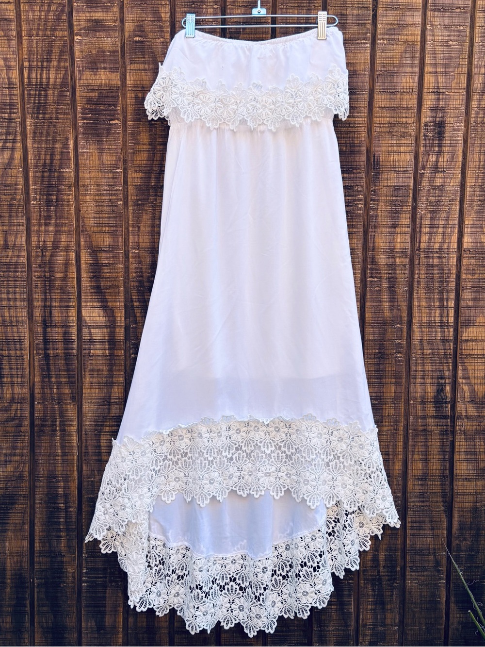 Solitaire Swim White Lace Sleeveless Sun Dress